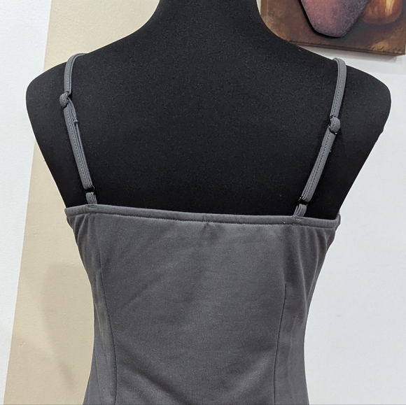 Cider 2 Piece Gray Hooded Sweatshirt Over Tanktop Dress - Picture 7 of 10